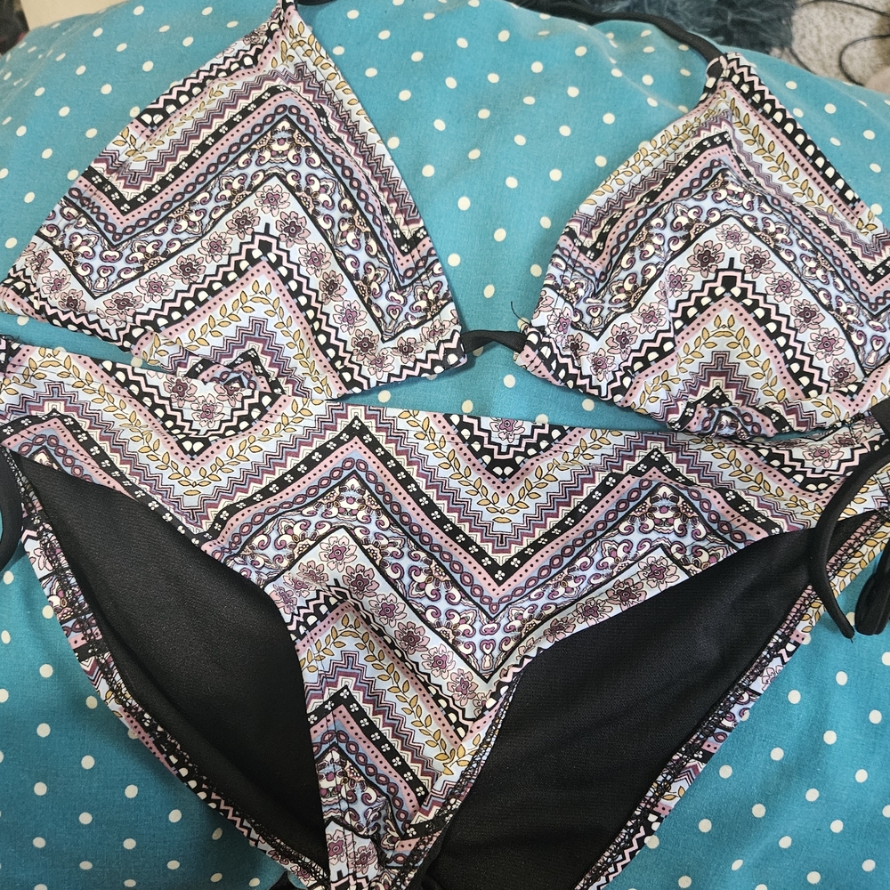 Patterned Bikini Set